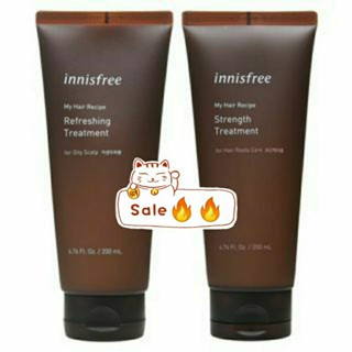 Sale🔥innisfree My Hair Recipe Strength Treatment200ml(exp.2025)แชมพูสระผมอินนิสฟรี