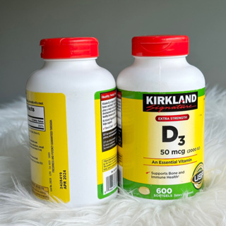 ✅พร้อมส่ง แท้💯🌈ส่งไว Kirkland Signature Extra Strength D3 50 mcg., 600 Softgels