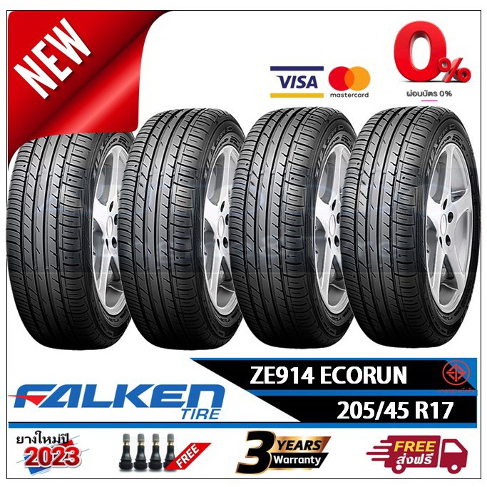 205-45r17-falken-ze914-2-4-เส้น-ปี2023-ส่งฟรี-ผ่อน0-ยางใหม่-ยางฟัลเค้น