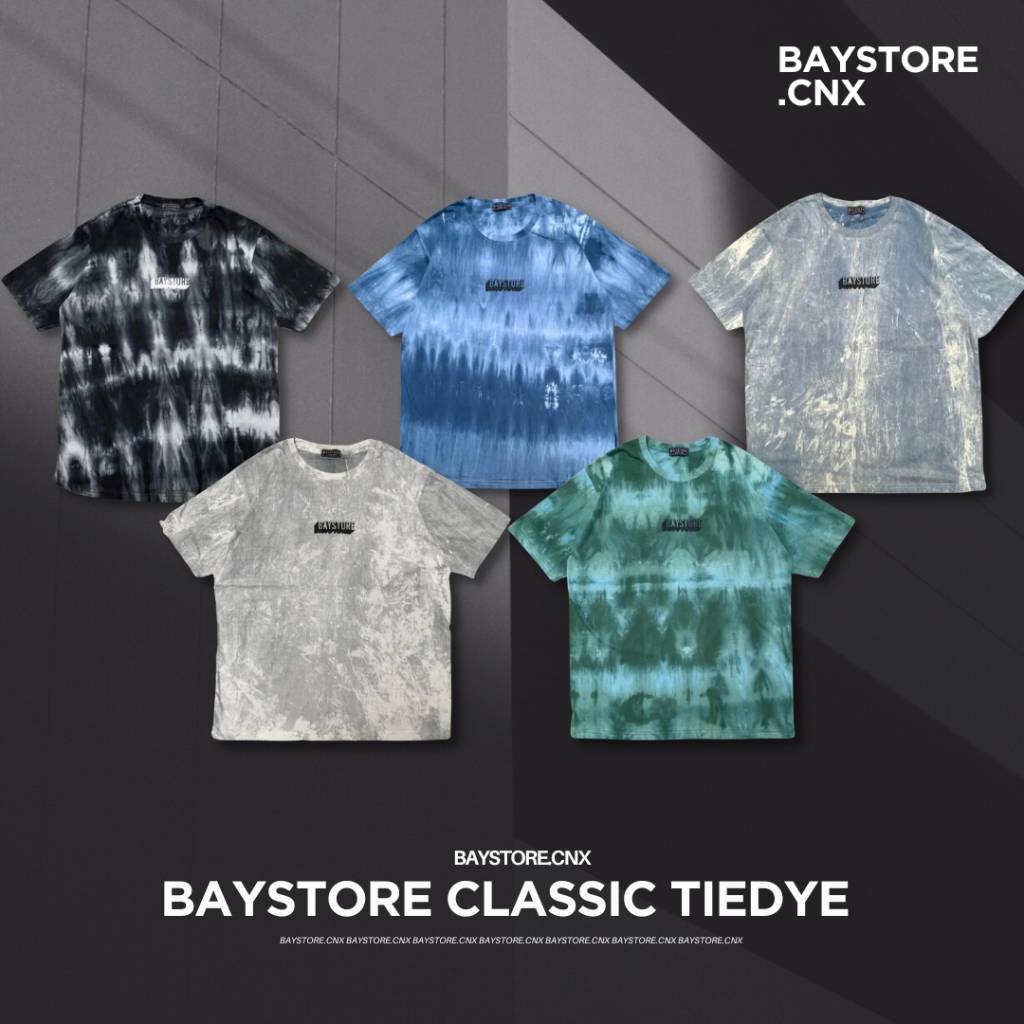 baystore-เสื้อคอกลมผ้าฟอกมัดย้อมทรงสวย-oversize