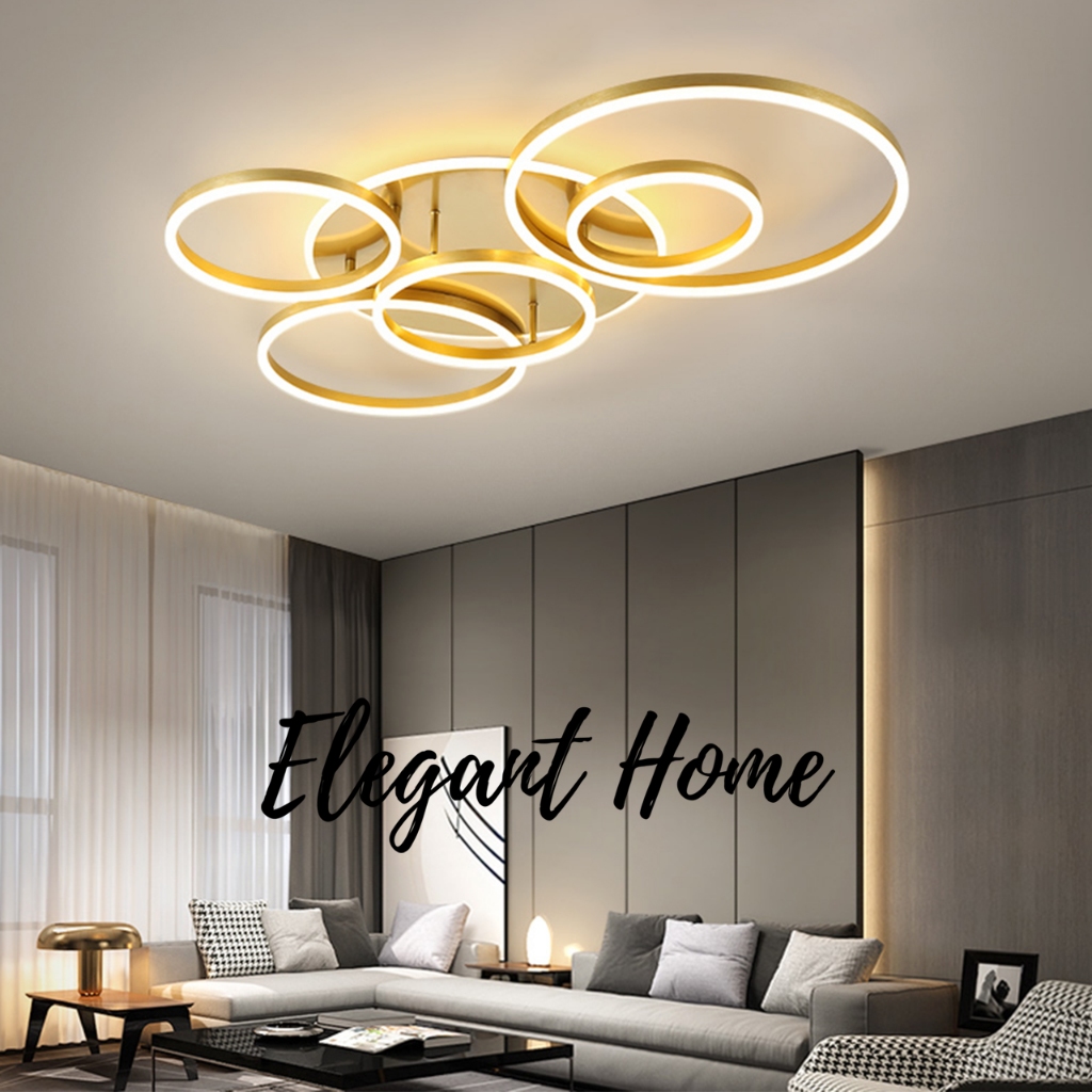【Elegant Home】โคมไฟเพดาน ไฟห้องนั่งเล่น ไฟห้องนอน ไฟห้อง ไฟ led เพดาน ...