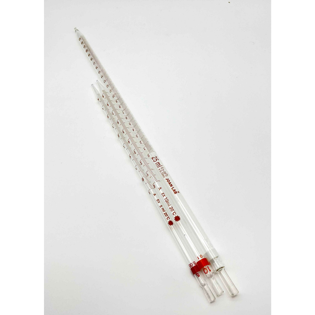 ปิเปตแก้ว Graduated Pipette, Measuring Pipette 5/10/25 ml, Class A ...