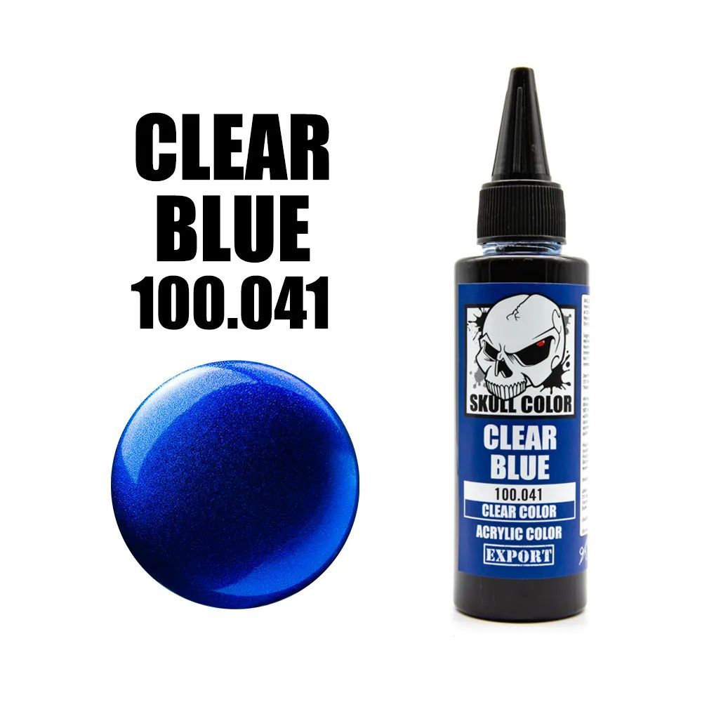 skull color 100.041 clear blue acrylic color 60ml (clear color ...
