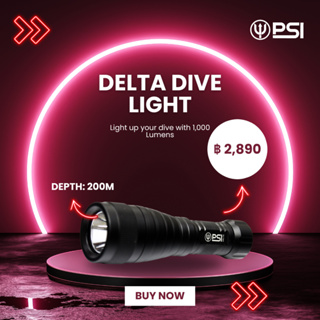 Delta Dive Light - ไฟฉายส่องใต้น้ำ - ไฟฉายดำน้ำ กันน้ำ - 1050 lumen  - อุปกรณ์ดำน้ำลึก - ไฟฉายใต้น้ํา - พกพาสะดวก