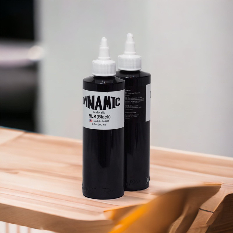 หมึกไดนามิค สีสักไดนามิก ราคาประหยัด สีดำ ขวดแบ่ง 5 10 15 30 ml ...