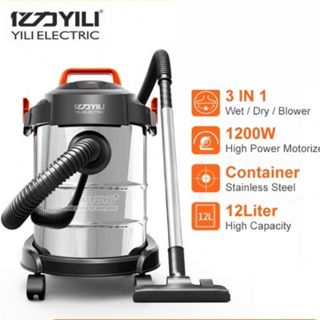 ⭐stainless steel 3 in 1⭐ vacuum เครื่องดูดฝุ่นถังสเเตนเลส 15ลิตร ได้ทั้งแแบบเปียก แห้ง และแบบเป่าลม ใช้ได้ในอุตสาหกรรม