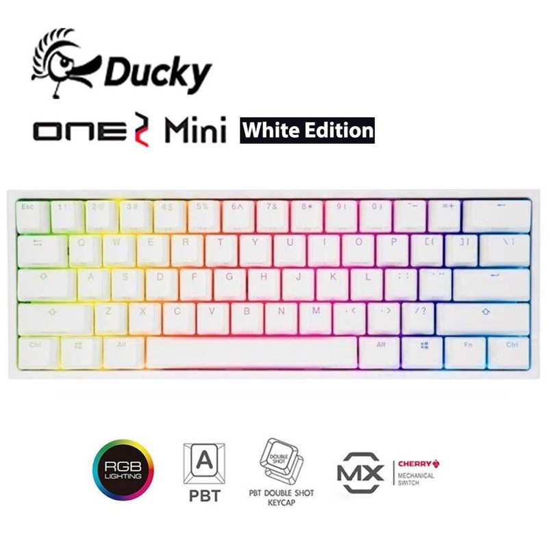 คีบอร์ด Ducky one 2 mini Cherry mx red switch (มือสองสภาพดี) Shopee