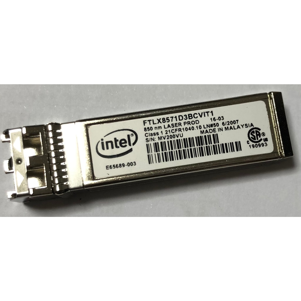 Intel FTLX8571D3BCV 1GB/10GB Dual Rate SFP+ Transceiver