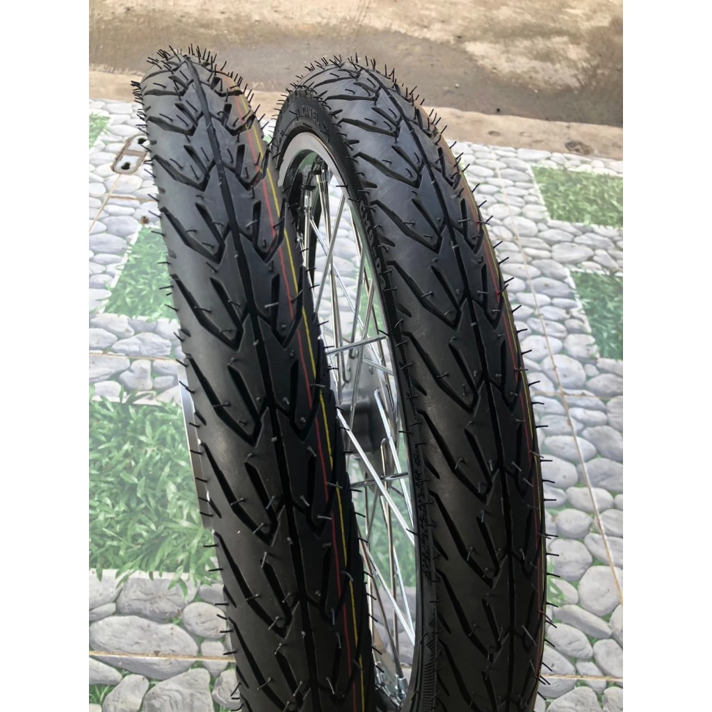 ชุดล้อสีดำ 1.4 * 17 พร้อมยาง สำหรับ Honda Wave 125R, 125X, 100X, 100S รูปที่ 2