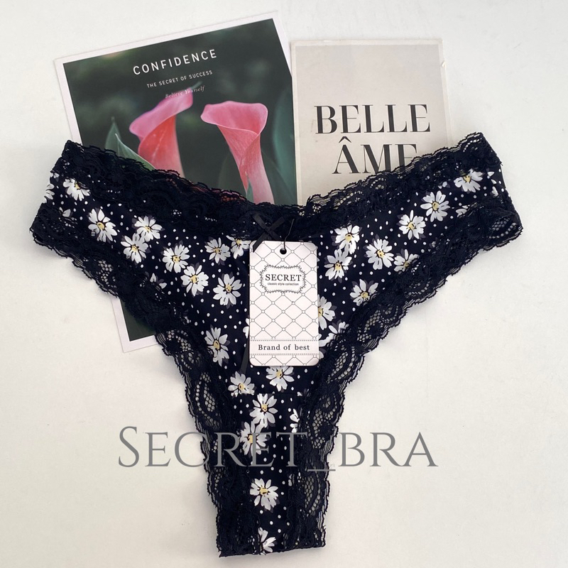 8160 NEW G-string,Tong จีสตริงลูกไม้ ผ้าลายน่ารัก สวยเซ็กซี่ ผ้าลื่นๆ ...