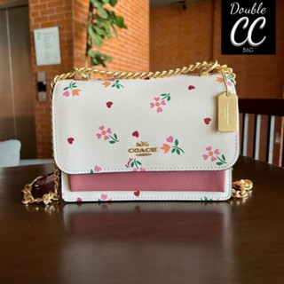 (แท้ 💯%‼ from Factory) KLARE CROSSBODY WITH HEART PETAL PRINT (C7596)