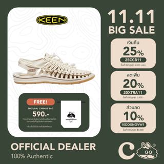 [ลดเพิ่ม 20% โค้ด 20XTRA13] KEEN UNEEK NATURAL CANVAS/BIRCH