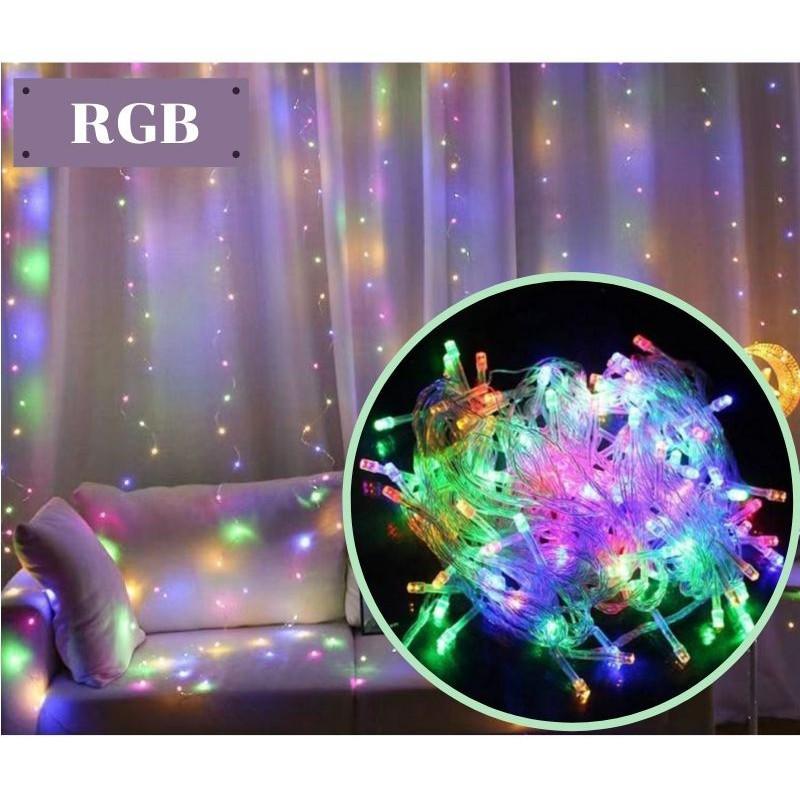 100 blinking LED lights for decorating Christmas trees, parties, and
