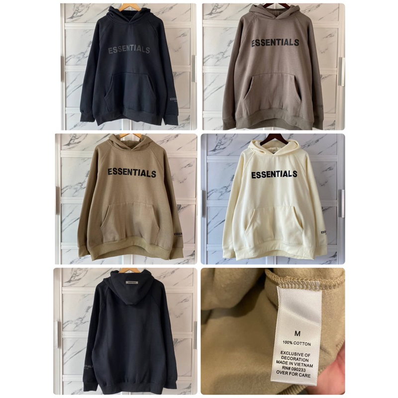 เสื้อEssential_s เสื้อ Hoodie พร้อมส่ง มี 4 สีให้เลือก | Shopee Thailand