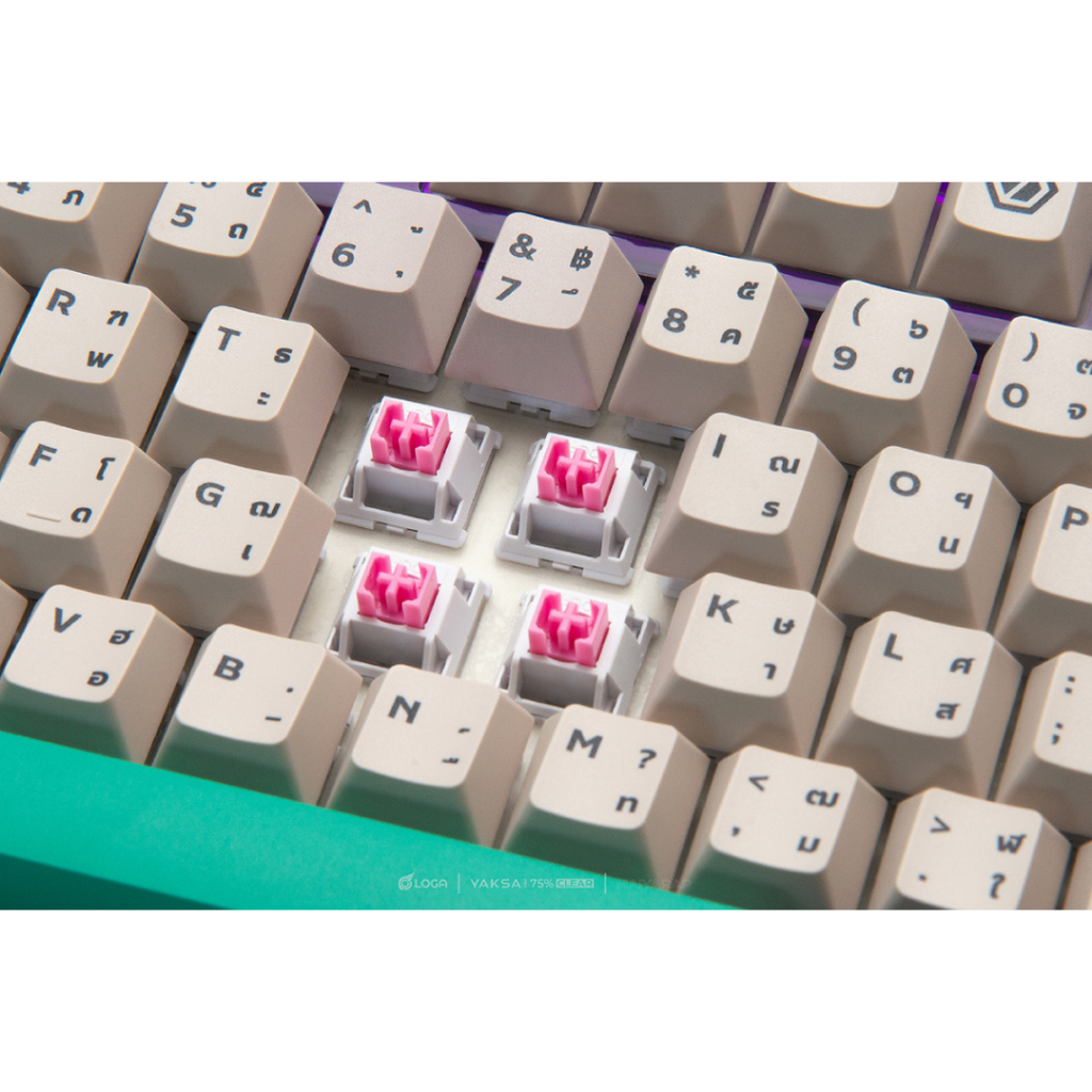 คีย์บอร์ด Loga Yaksa Pro 75% Clear : Maiyarap Edition Tri-Mode ...
