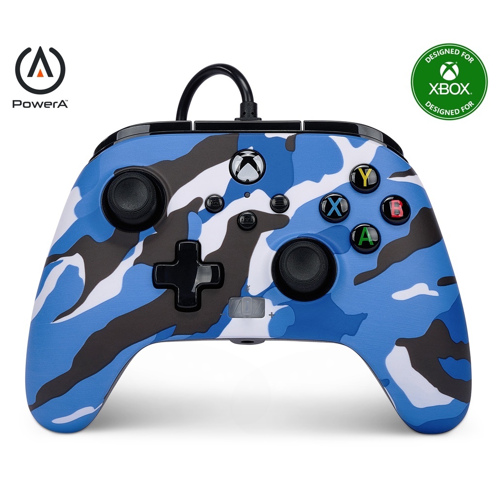 PowerA Enhanced Wired Controller for Xbox Series X|S - Blue Camo ...