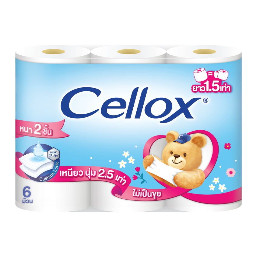 CELLOX เซลล็อกซ์ กระดาษทิชชู ซุปเปอร์เอ็กซ์ตร้า บิ๊กโรล 6 ม้วน Shopee