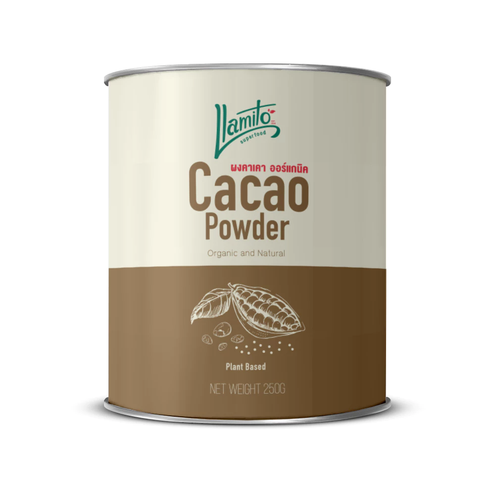 Llamito ผงคาเคา ออร์แกนิค (Organic Cacao Powder) ขนาด 250g