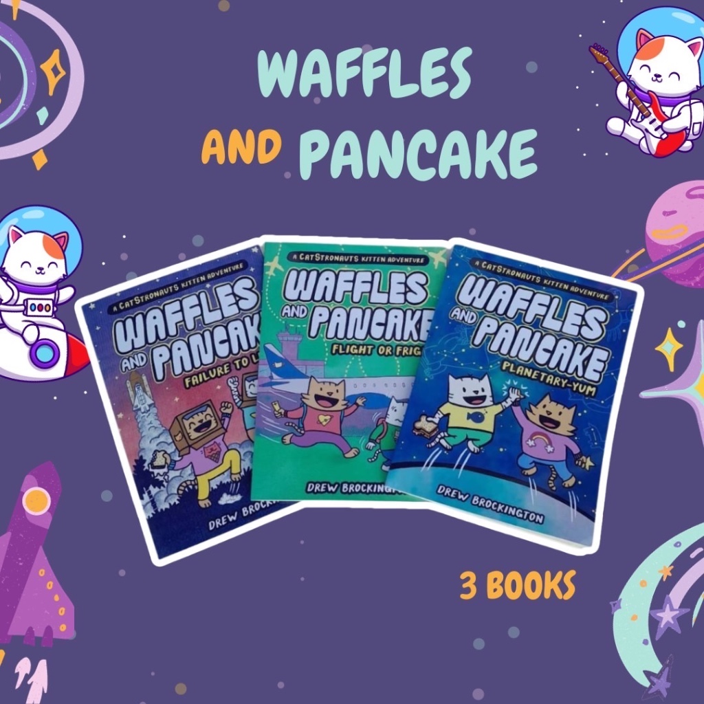หนังสือ Waffle and Pancake ชุด 3 เล่ม children comic book หนังสือเด็ก
