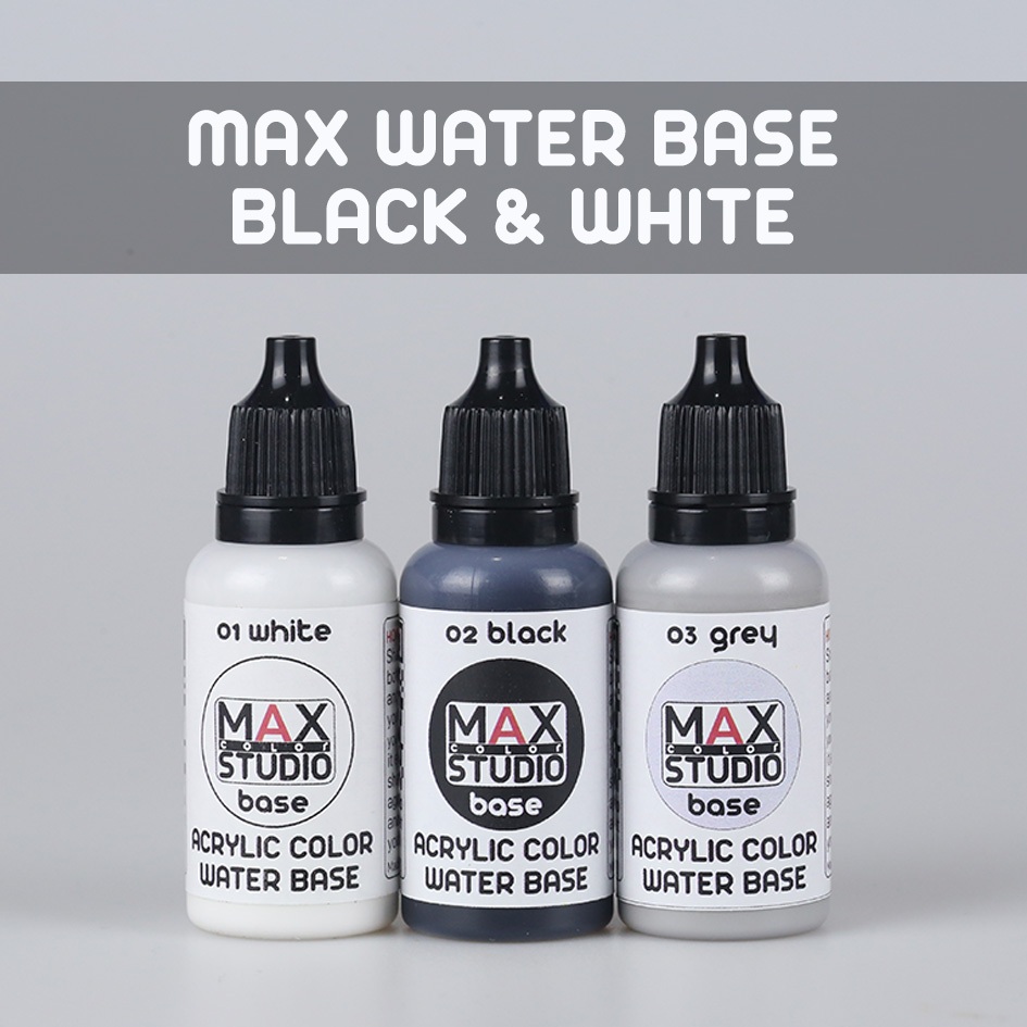 no1-3 MAXCOLOR WATER BASE สีทำโมเดล สูตรน้ำ สำหรับทาและพ่น | Shopee ...