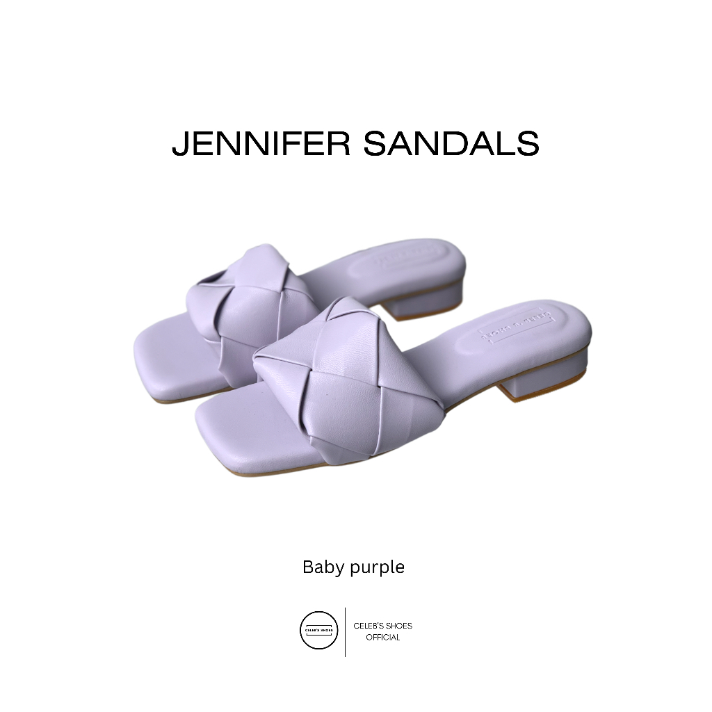 JENNIFER Soft sandals Tea rose Purple Mustard Brick Pink Size 34 44 Shopee Thailand