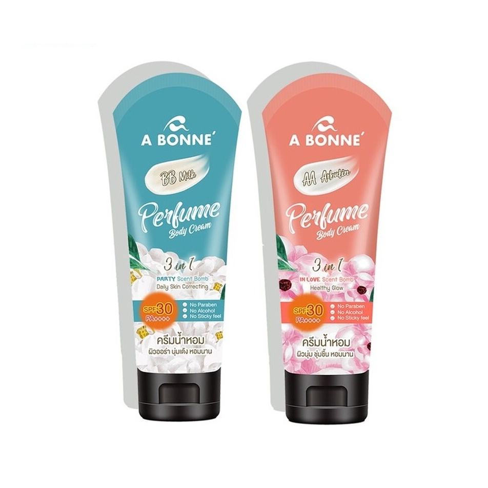 เอ บอนเน่ เพอร์ฟูม บอดี้ ครีม A BONNE Perfume Body Cream SPF 30 PA++++ |  Shopee Thailand