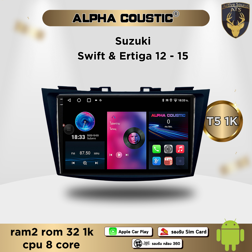 จอตรงรุ่น ระบบ Android สำหรับ Suzuki Swift ปี 12-15 สินค้ารับประกัน 1ปี ...
