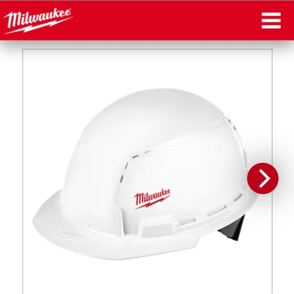 Milwaukee หมวกนิรภัย 48-73-1001 Front Brim Vented Hard Hat with BOLT ...