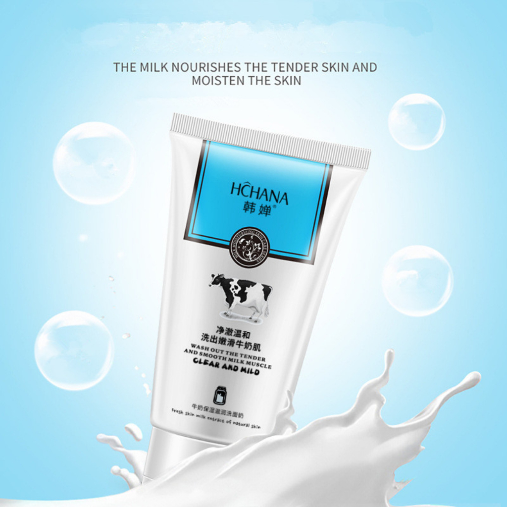 เจลล้างหน้า Hchana Cleanser สูตรน้ำนมและวิตามินอี ขนาด 100 กรัม ...