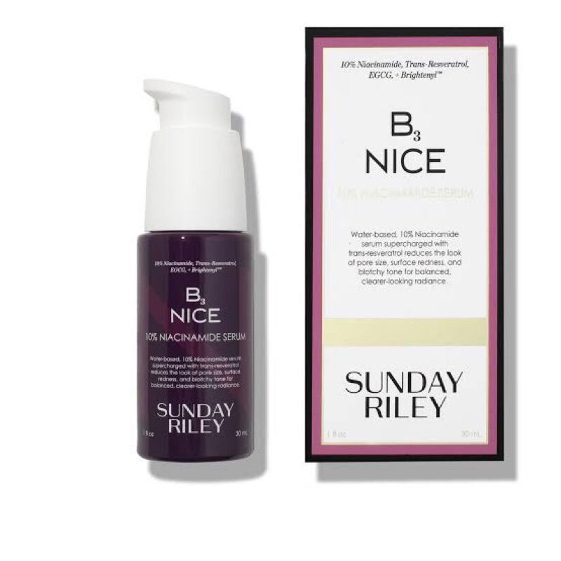 พร้อมส่ง ของแท้ Sunday Riley B3 Nice Niacinamide Serum | Shopee Thailand