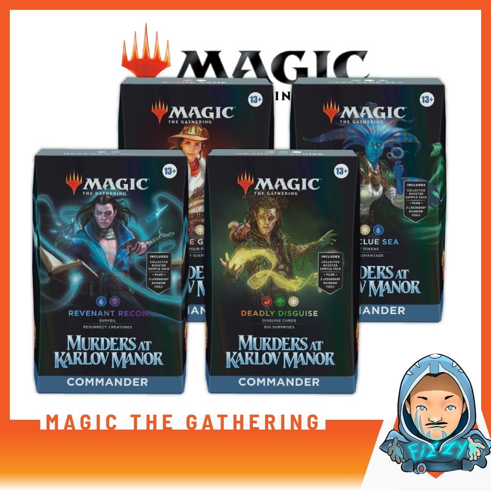 mtg murders at karlov manor commander decks Amazon.com: Magic: The Gathering Murders at Karlov Manor Commander Deck main image 1
