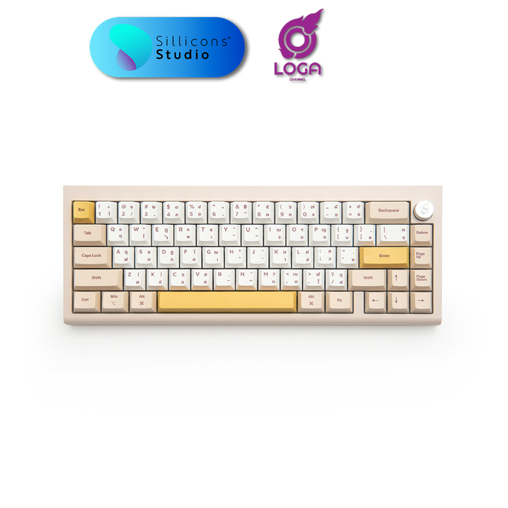 LOGA Vanilla Caramel Biscuits Yaksa 65AL Aluminum wireless mechanical ...