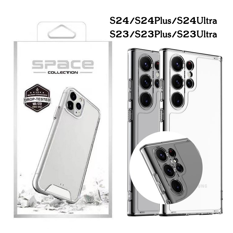 เคสใสกันกระแทก SPACE ของแท้ ไม่เหลือง ปุ่มสีเงิน ใช้สำหรับ Samsung S21 ...
