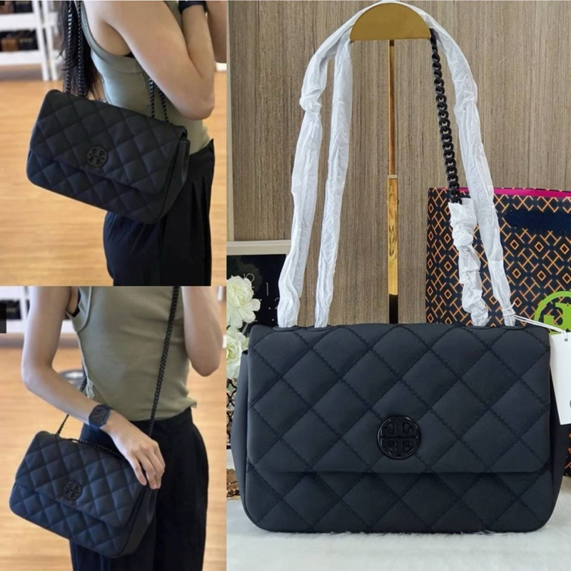 🎀(สดผ่อน) กระเป๋า 11 นิ้ว Tory Burch 149681 Willa Matte Shoulder Bag