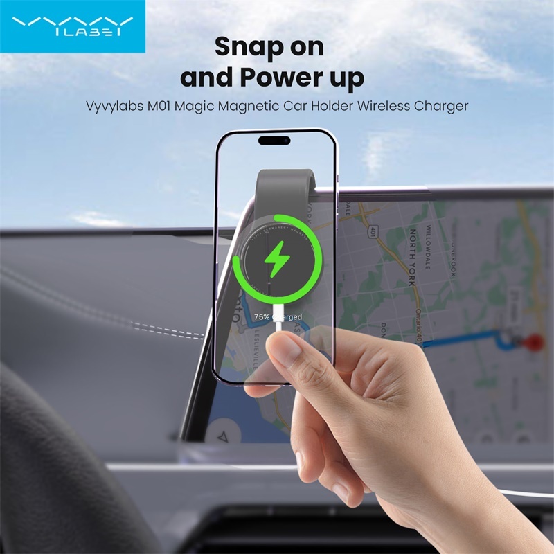 【2 Years Warranty】Vyvylabs Magnetic Car Stand Wireless Charge ...