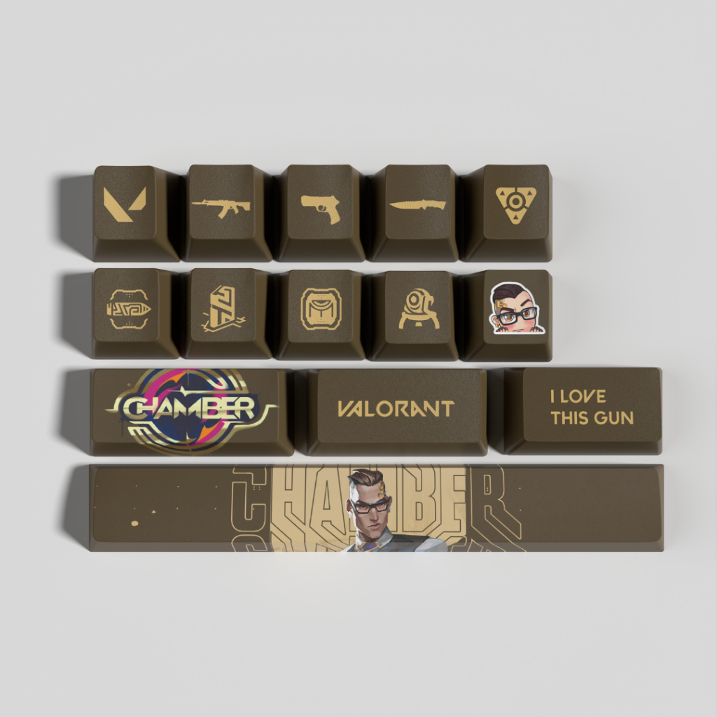 (พร้อมส่งจากไทย) Valorant Keycap คีย์แคป ปุ่มกดคีย์บอร์ด 14 keys OEM ...