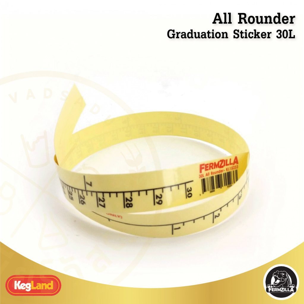 สติ้กเกอร์ถังหมักเบียร์ FermZilla All Rounder – Graduation Sticker 30L ...