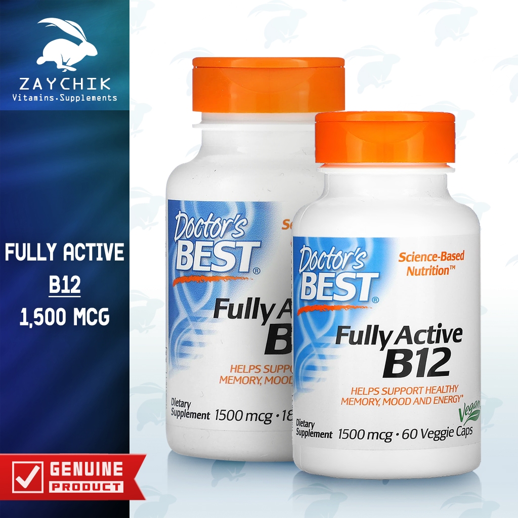 [พร้อมส่ง] Doctor's Best Fully Active B12 1500 mg วิตามินB12 Vitamin ...