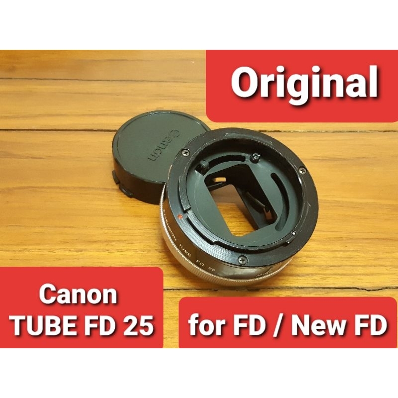 Original Canon EXTENSION TUBE FD 25 for Lens FD Macro 50mm f3.5 และใช้