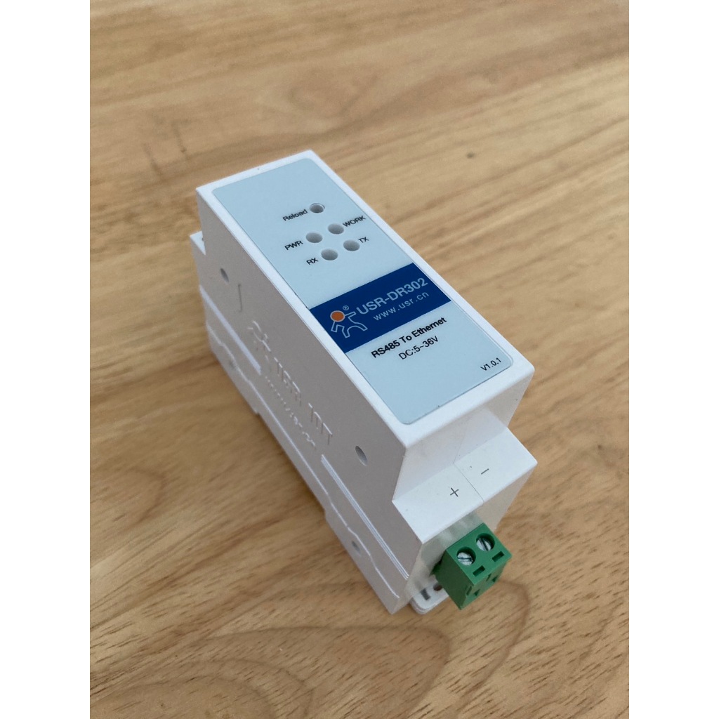 USR-DR302 Wiring Dr302 Din Rail Serial Rs485 Ethernet IP Server Module ...