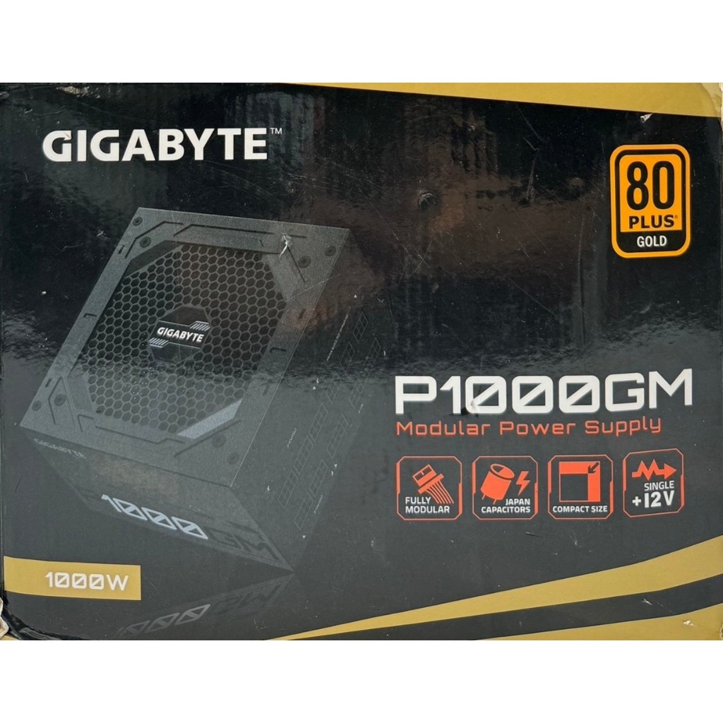 POWER SUPPLY (อุปกรณ์จ่ายไฟ) GIGABYTE P1000GM 1000W 80 PLUS GOLD มือสอง ประกันไทย Shopee