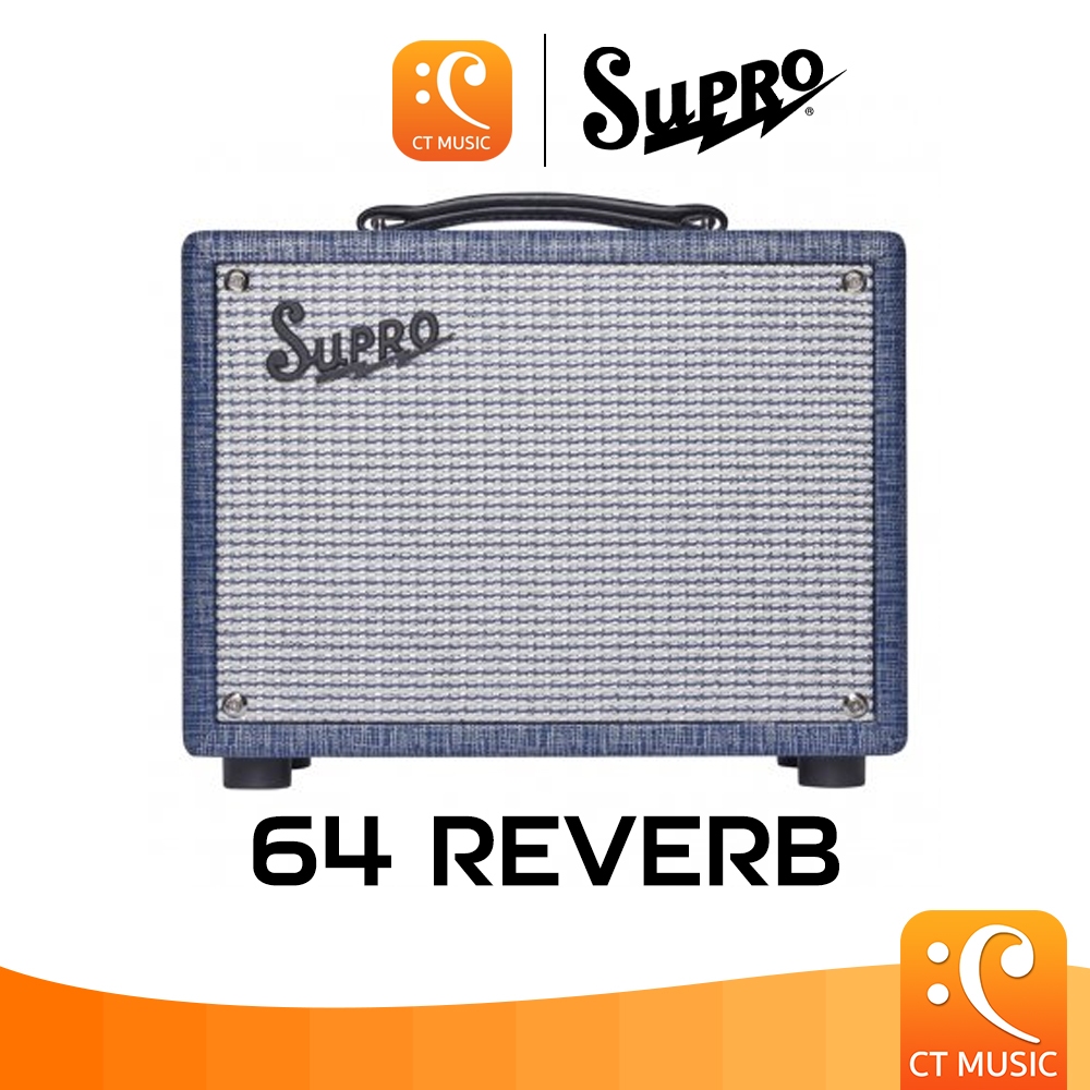 Supro 64 Reverb 5 Watt 1×8 w Reverb vintagecorrect Jensen C8R Combo ...