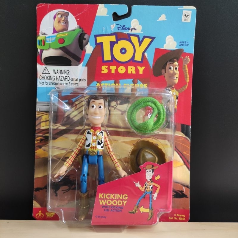 Disney Toy Story Action Figure Kicking Woody With Kicking Leg Action