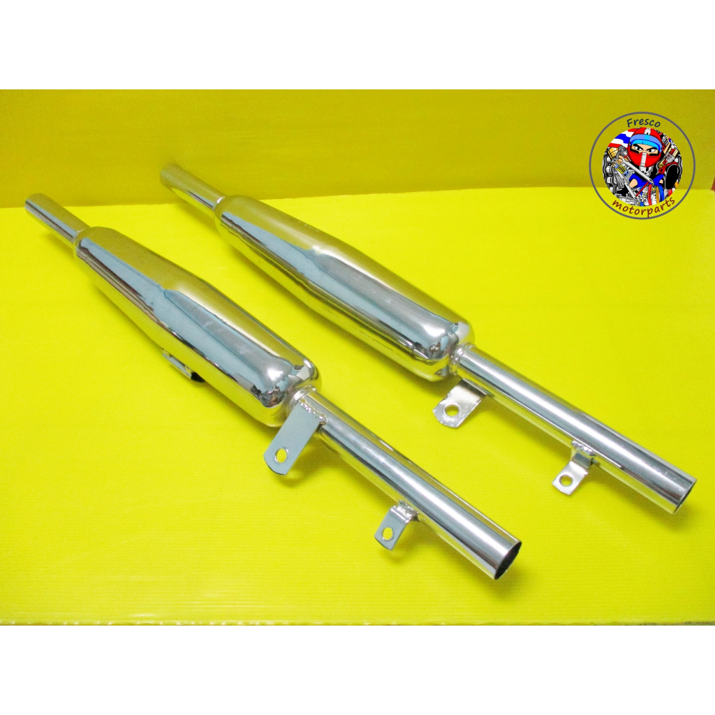 Fit Honda CD125 CD175 CA175 Exhaust ท่อสำหรับรถมอเตอร์ไซด์ ทรง Triumph ...