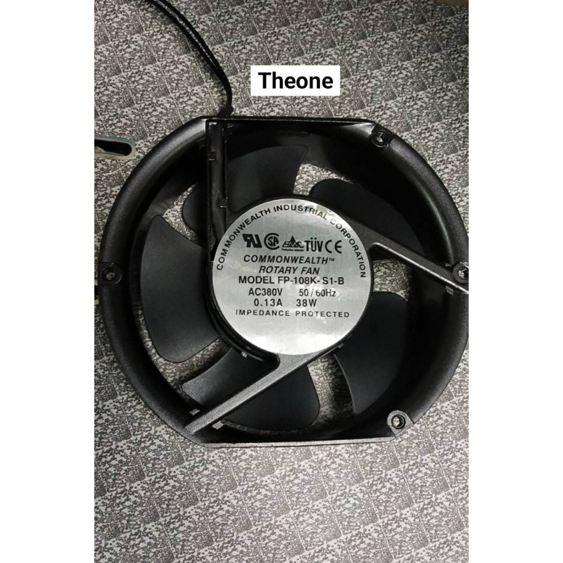 COMMONWEALTHTM ROTARY FAN MODEL FP-108K-S1-B AC380V 50/ 60Hz 0.13A 38W ...