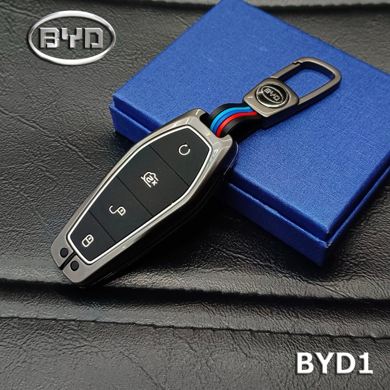 Key case BYD เคสโลหะพร้อมพวงกุญแจ ตรงรุ่น BYD ATTO3 Dolphin รถEV ...