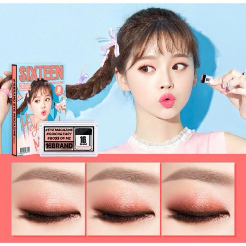 มือ1 16Brand sixteen eye magazine eyeshadow อายแชโดว์ สีสวย ไม่มีกล่อง ...