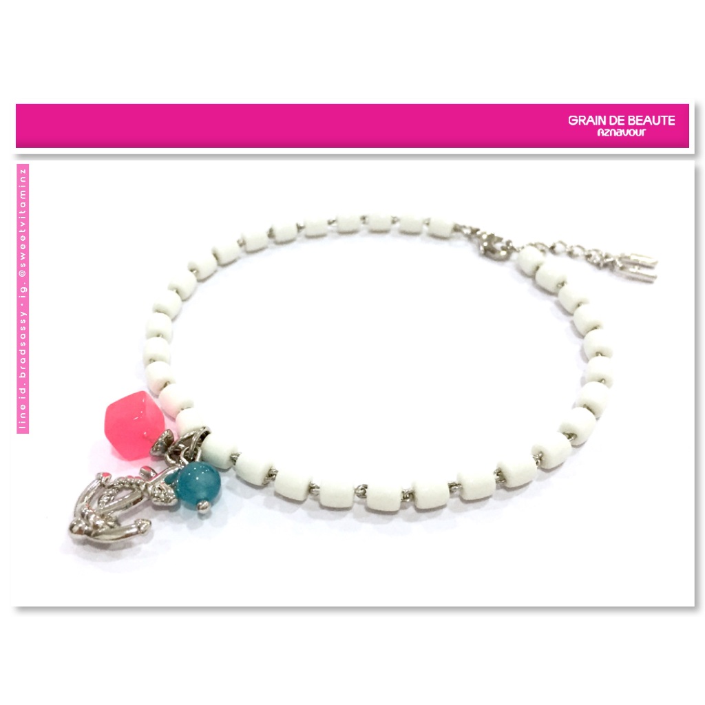 สร้อยข้อเท้าสุดน่ารัก จาก Aznavour Grain de Beaute สินค้าใหม่ ของแท้ 100 Brand Accessories ดัง