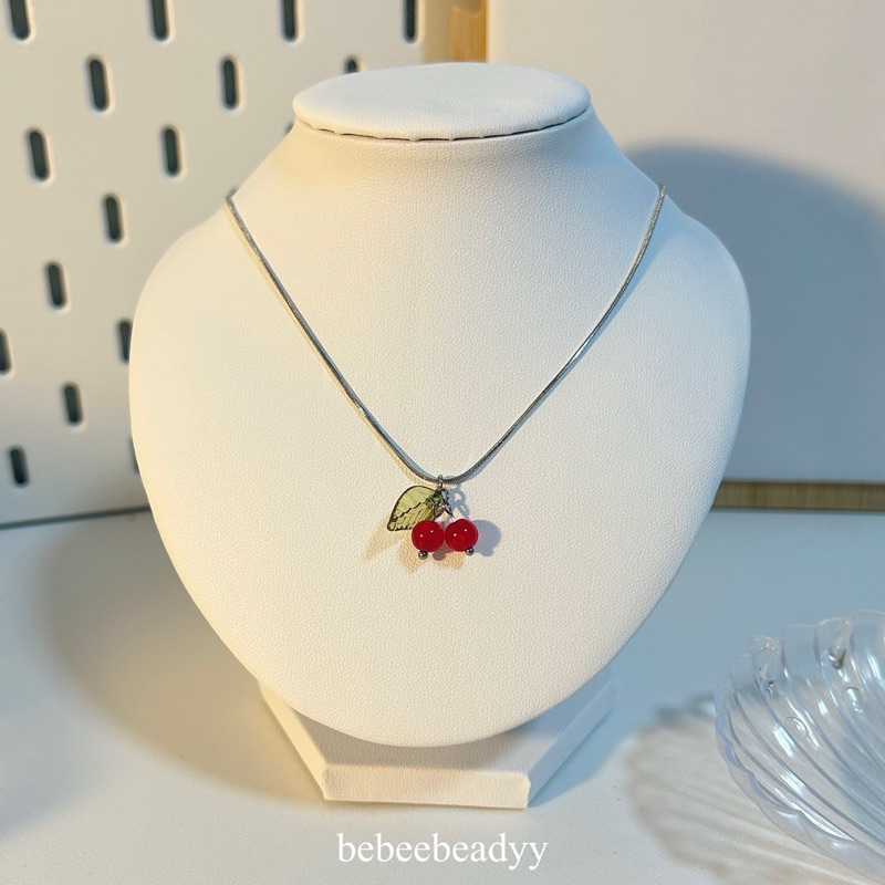 [พร้อมส่ง] 🍒 cherry bomb - สร้อยคอ จี้เชอรี่ 🍒 | สร้อยสแตนเลส (ไม่ลอก ...