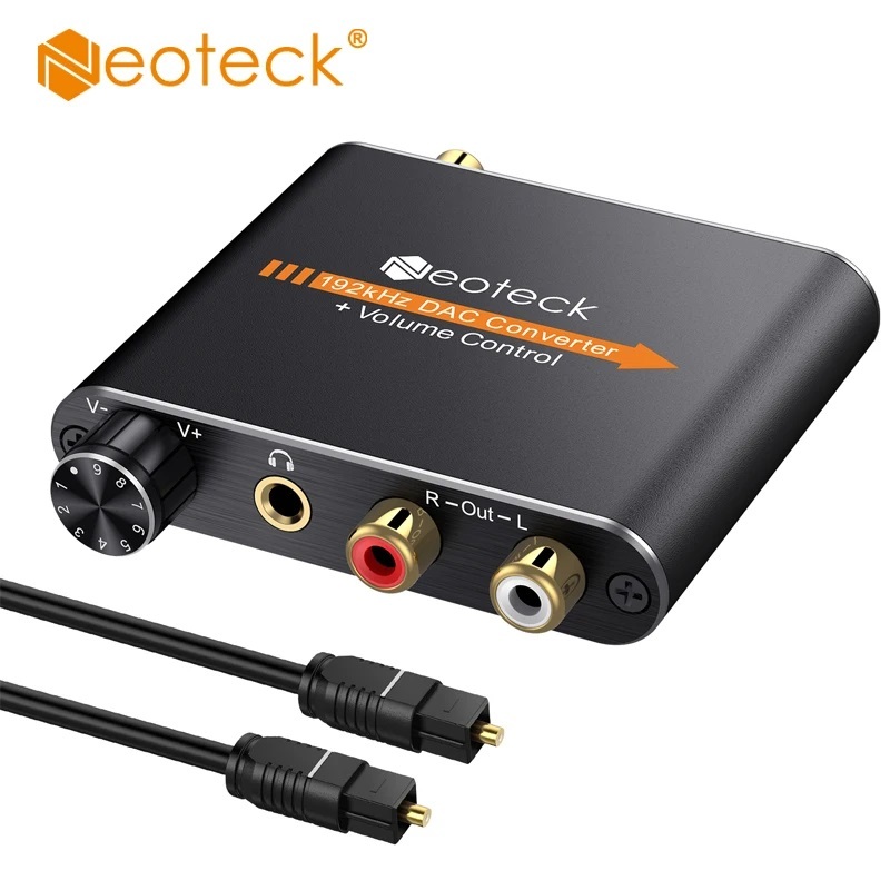 Neoteck Digital to Analog audio Converter 192KHZ DAC Digital Optical